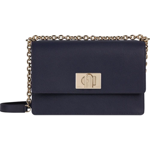 Женская сумка кросс боди Furla 1927 S Crossbody 24 темно-синяя (BAFIACOARE00007A00): Тип ручки На цепочке, Плечевой ремень, Без ручки