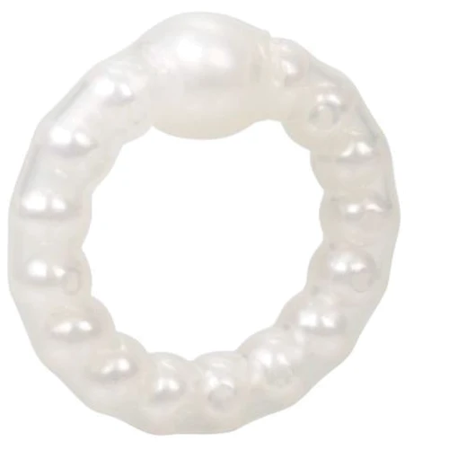 Кільце на пеніс Pearl Beaded Prolong Ring, білий