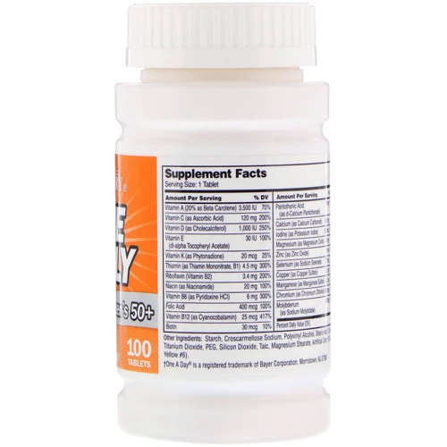 21st Century One Daily Woman's 50+ Multivitamin Multimineral 100 Tablets: Тип Мультивитамины