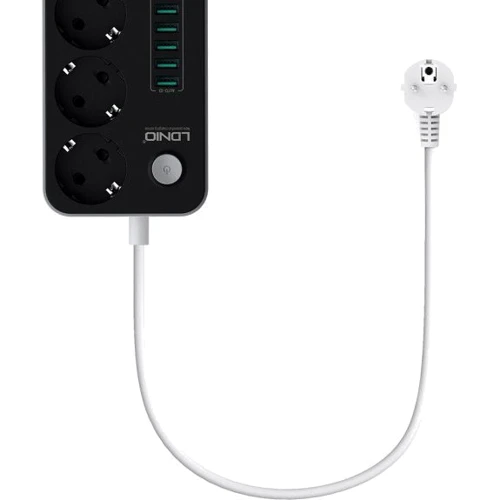 Сетевой фильтр LDNIO SE3631 Black/White: Тип розеток Евророзетки (Тип F)