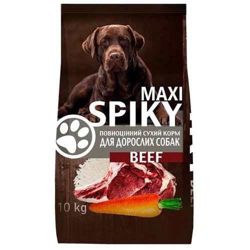 Сухой корм Spiky Beef для собак со вкусом говядины 10 кг (4820259650162)