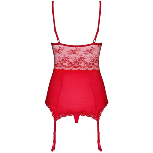 Корсет с подвязками для чулок Obsessive Lovica corset, XXL