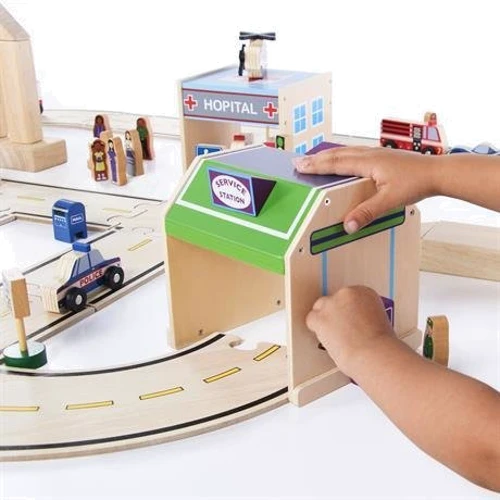 Набір транспорту Guidecraft Block Play до Дорожньої системі, 12 шт. (G6719)