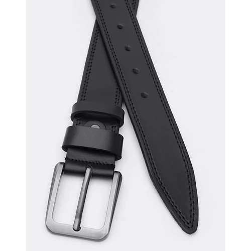 Чоловічий ремінь Borsa Leather чорний (V1FX29-black): Стать Мужской