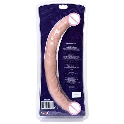 Двусторонний фаллоимитатор Toyfa Realstick Nude