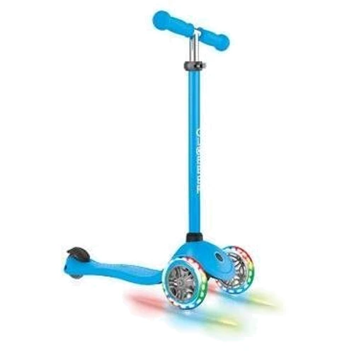 Самокат GLOBBER серії PRIMO LIGHTS, блакитний, колеса з підсвічуванням, до 50кг, 3+, 3 колеса (423-101-3): Тип гальма ножний