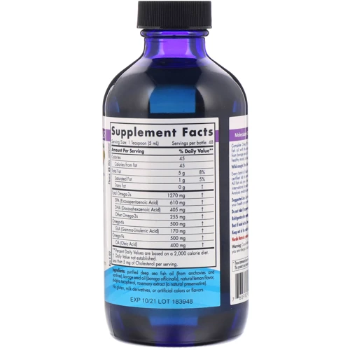 Nordic Naturals Nordic GLA 4 fl oz (119 ml) Масло огуречника: Тип Масло огуречника