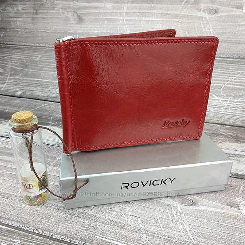Жіночий затиск для грошей Rovicky червоний (N1908-RVTK Red): Стать жіночий