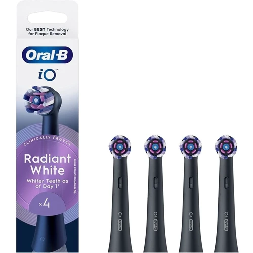 Насадка для электрической зубной щетки Braun Oral-B iO Radiant White RB WB Black (4)