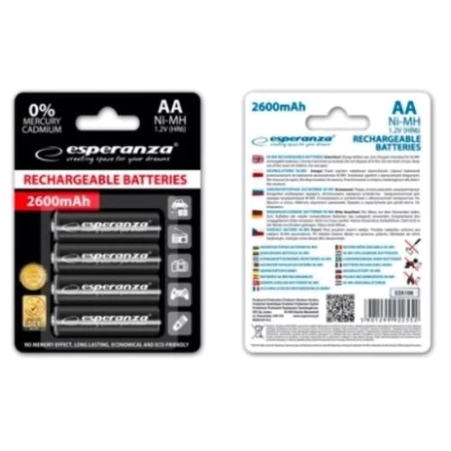 Esperanza AA 2600mAh Ni-MH 4шт (EZA106)