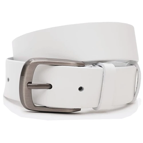 Мужской ремень Borsa Leather белый (V1115FX06-white)