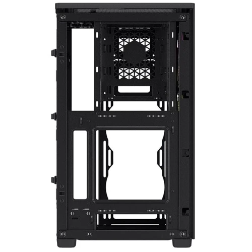 Корпус Corsair iCUE 2000D RGB AIRFLOW Black (CC-9011246-WW): Материал передней панели пластик, сталь