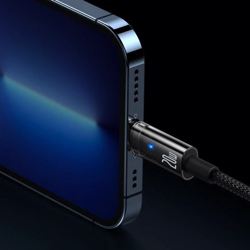 Кабель Baseus Cable USB-C to Lightning Explorer Series Auto Power-Off 20W 2m Black (CATS000101) фото 5