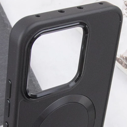 Чехол для телефонов TPU Case Bonbon Metal Style with MagSafe Black for Xiaomi 14 Pro: Материал TPU (термополиуретан)