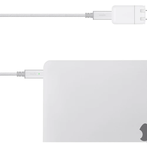 Кабель Moshi Cable USB-C to USB-C with Smart LED Integra 2m Jet Silver (99MO084245) фото 3