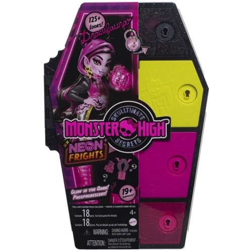 Игровой набор Monster High Неоновые и бомбезные Ужасо-секреты Дракулоры (HNF78) фото 4
