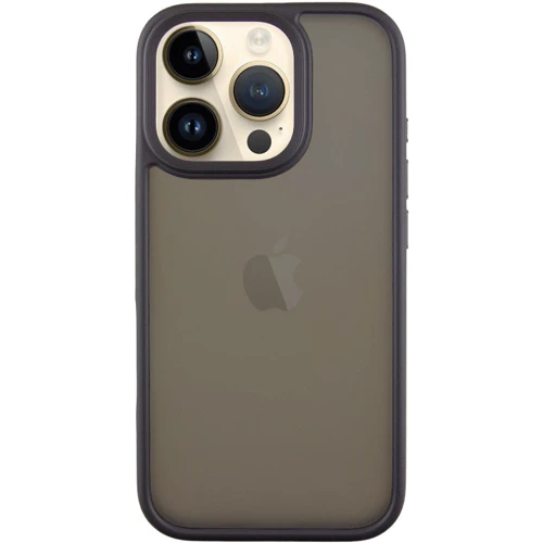 Чехол для iPhone Mobile Case TPU+PC Metal Buttons Black for iPhone 16 Pro