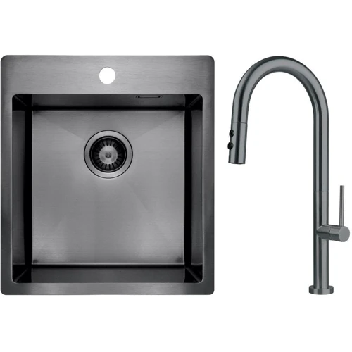 Набір для кухні Deante Olfato ZPO_D10A + BQO_D72M (ZPOED10A): Форма прямокутна