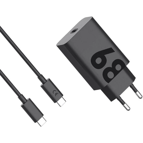 Зарядное устройство Motorola Wall Charger USB-C 68W with USB-C Cable Black (PG38C06281)