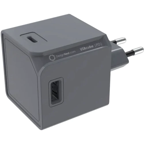 

Allocacoc Wall Charger 2xUSB+2xUSB-C USBcube 65W Pd Gray (DH1253GY/EUPD65)