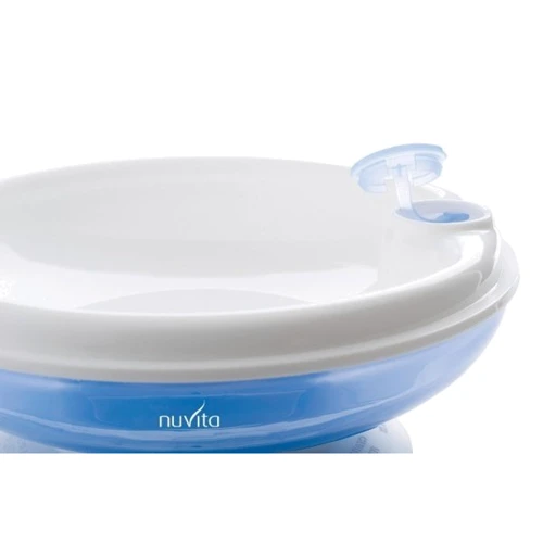 Тарілка для годування Nuvita з підігрівом 6м + Синя (NV1427Blue): Матеріал пластик