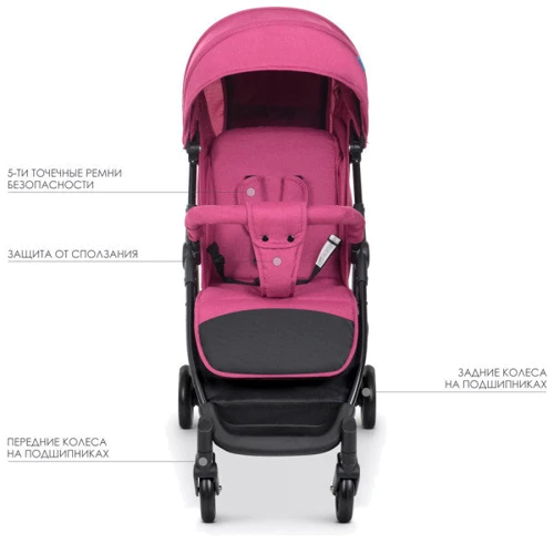 Прогулочная коляска Bambi M 4249 (pink): Пол ребенка девочка