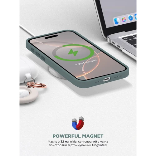 Чехол для iPhone ArmorStandart ICON2 MagSafe Lake Green for iPhone 16 Pro Max (ARM81323) фото 6