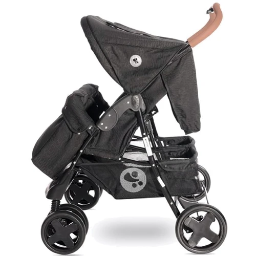 Коляска для двойни Lorelli TWIN (black) фото 12
