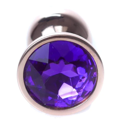 Анальная пробка BOSS Series Exclusivity Jewellery Red Gold Plug Purple