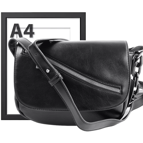 Женская сумка почтальонка Valiria Fashion черная (ODAB-9575-black): Пол Женский