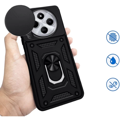 Чохол для телефона BeCover Military Black для Xiaomi Redmi A4 5G (712875): Тип накладка на заднюю часть