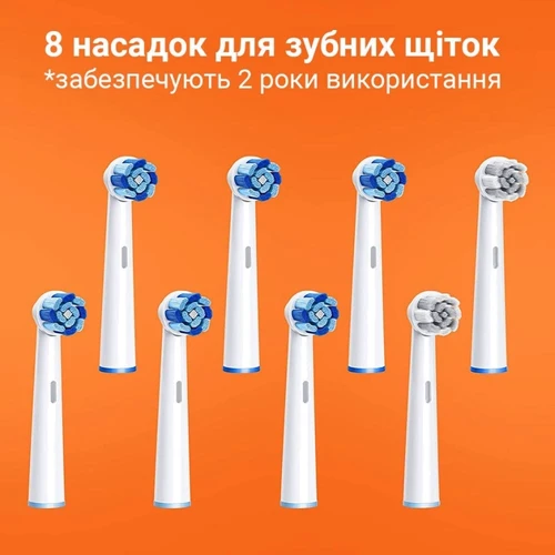 Зубная щетка Bitvae R2 Rotating с футляром и 8 насадками Pink фото 4