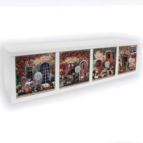 Скринька Комод Прованс 4 ящики 18х15.5х68см (263-9701W)