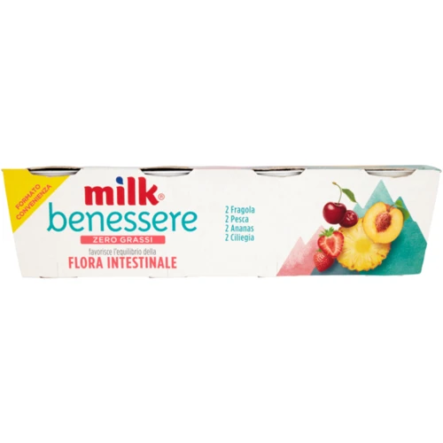 Йогурт Milk Benessere zerro Grassi ( в ассортименте ), 125 г (WT4442): Вес нетто 125 г