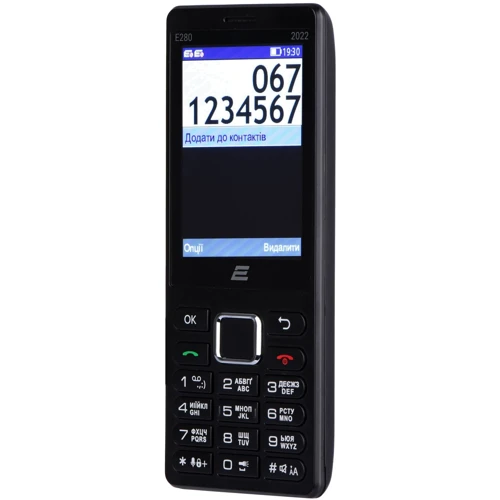 Мобильный телефон 2E E280 2022 Black: Вес 86 г