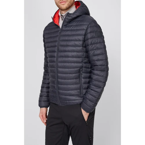 Куртка CMP Man Jacket Fix Hood Antracite-Grenadine 30K2747-28UH 52 темно-серая демисезонная с капюшоном: Вид Куртки