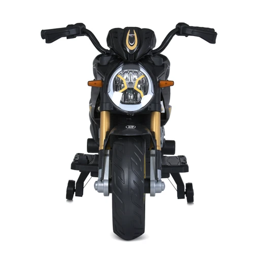 Детский двухколесный электромотоцикл Bambi серо-желтый (M 5827EL-11)