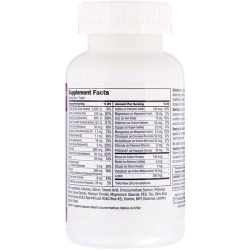 21st Century Sentry Senior Women's 50+, 100 Tablets: Тип Мультивитамины