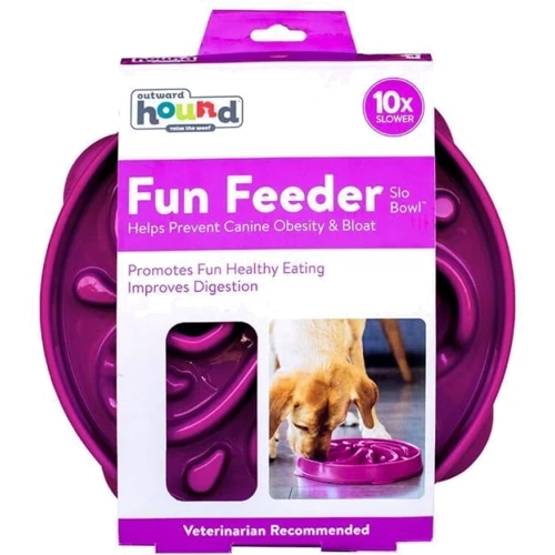 Миска-лабіринт для собак Outward Hound Fun Feeder Квітка велика фіолетова (oh51003): Матеріал Пластик