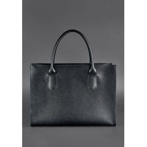 Женская сумка тоут BlankNote черная (BN-BAG-27-bw): Фактура Матовая, Гладкая