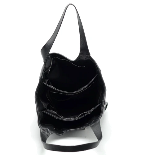 Женская сумка-мешок ARTiS Bags черная (1692 4620): Фактура Гладкая, Матовая