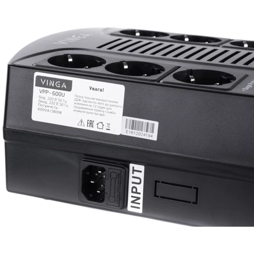 Vinga 600VA-PU 2USBx5V /1A (VPP-600U): Особенности Холодный старт