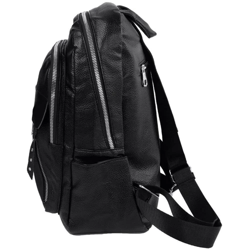 Женский рюкзак Valiria Fashion черный (ODA770-black): Фактура Матовая, Зернистая