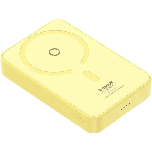 Зовнішній акумулятор Baseus Power Bank 5000mAh Magnetic Bracket Wireless Fast-Charging 20W Yellow (P10064101Y23-00) фото 9