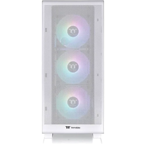 Корпус Thermaltake S250 TG ARGB Snow White (CA-1Y6-00M6WN-00): Материал передней панели пластик и металл