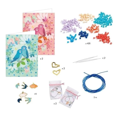 Набір для створення прикрас Djeco Браслет дружби Птахи на небі (DJ00016)