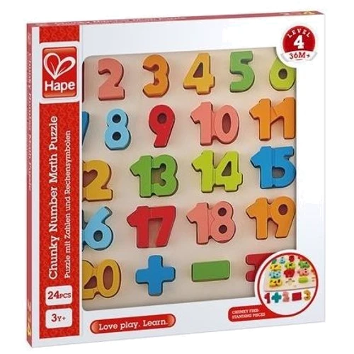 Дерев'яний пазл Hape Цифри (E1550): Вік 3-4.5 года