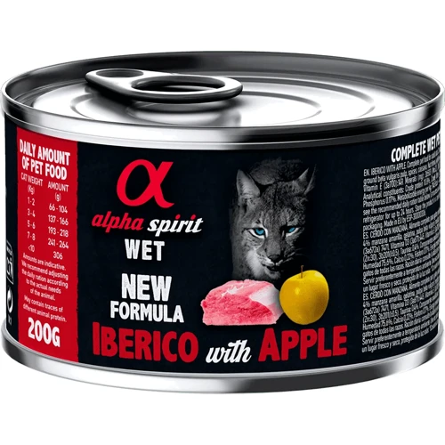 Вологий корм Alpha Spirit для кішок Iberian Pork With Yellow Apple з іберійською свининою та яблуками 200 г (as311254)