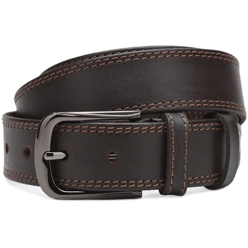 Мужской ремень Borsa Leather коричневый (Cv1gnn1a-115)
