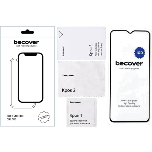Аксессуар для смартфона BeCover Tempered Glass 10D Black for Nokia C32 (711522): Цвет черный